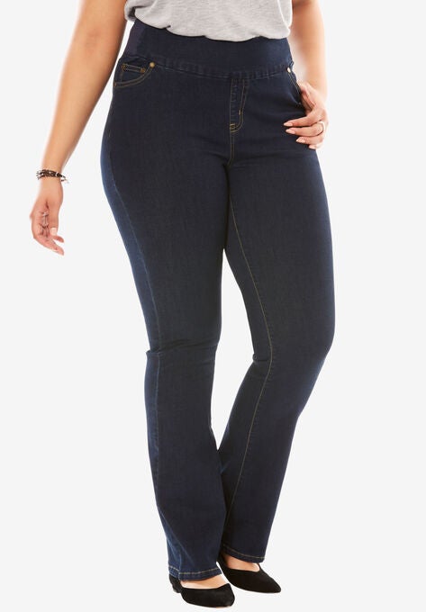Bootcut Smooth Waist Jean, INDIGO, hi-res image number null