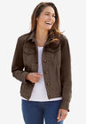 Stretch Denim Jacket, CHOCOLATE, hi-res image number null