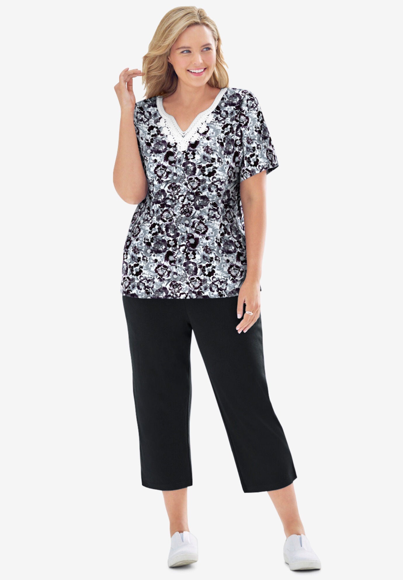 2 Piece Tunic and Capri Set Fullbeauty Outlet