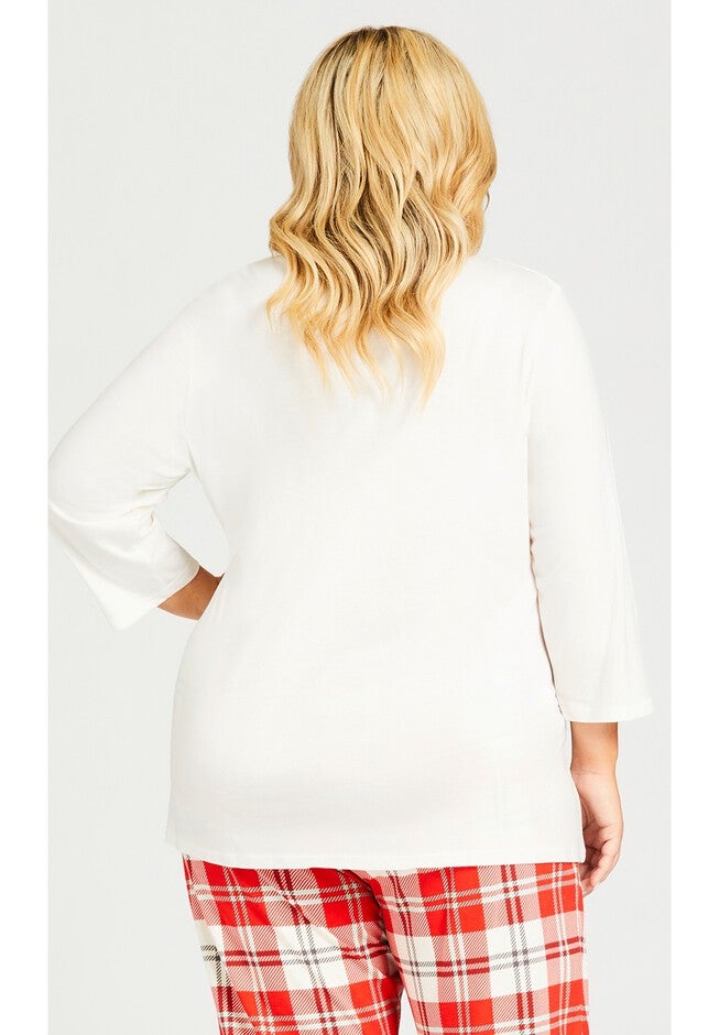 Robin Sleep Top, CREAM ROBIN, alternate image number null