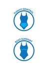 Bow-Trim Swim Dress, , alternate image number null