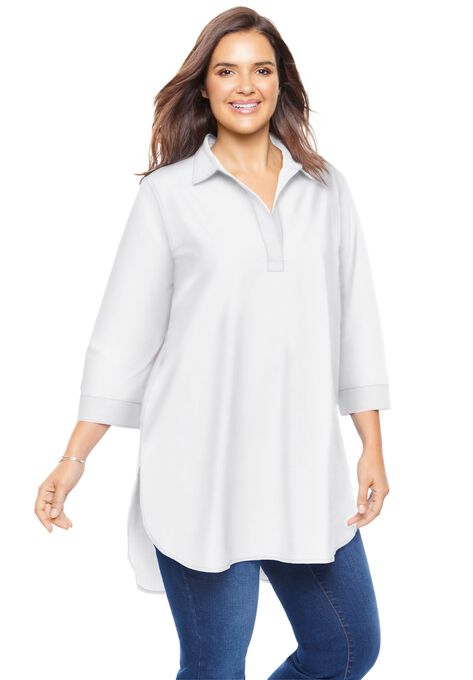 Perfect Popover Collared Shirt, , alternate image number null