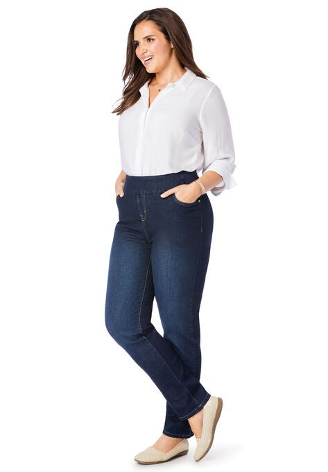 Straight Leg Smooth Waist Jean, , alternate image number null