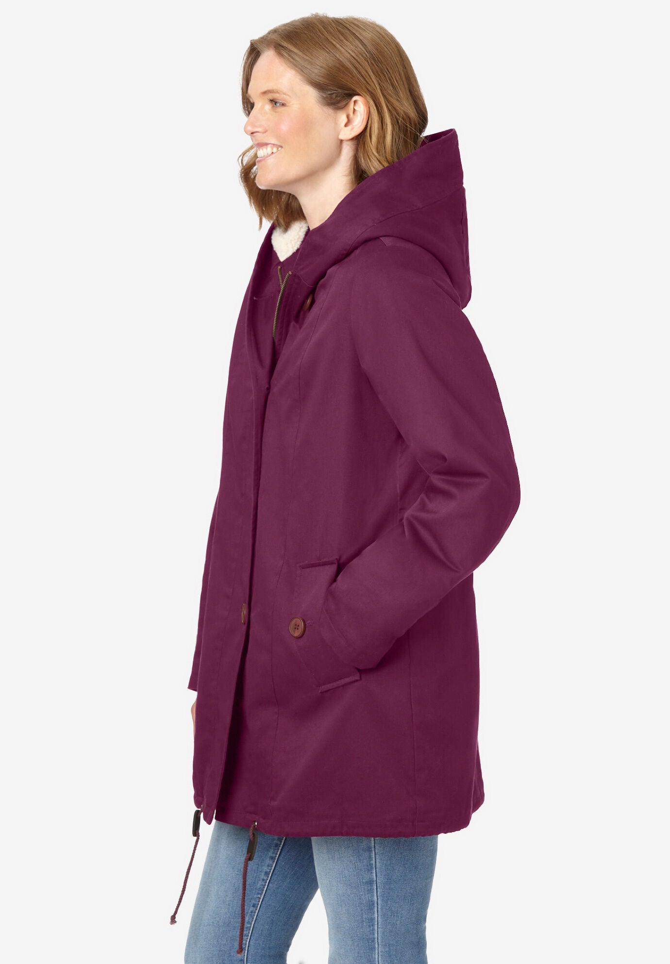 Joules coast mid waterproof jacket berry blush 2025