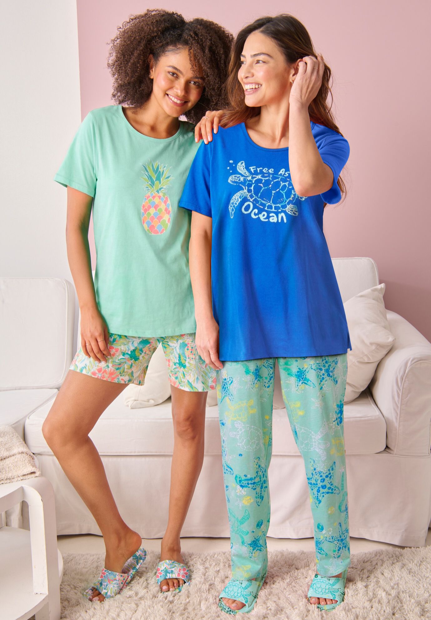 Knit PJ Short Set, , alternate image number 3