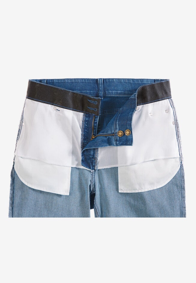 Secret Solutions™ Tummy Smoothing Bootcut Stretch Denim Jeans, , alternate image number 3