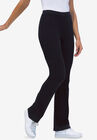 Stretch Cotton Bootcut Yoga Pant, , hi-res image number null
