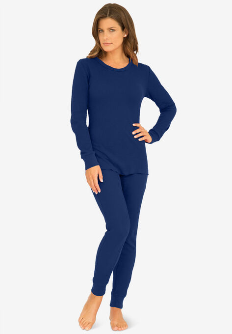 Thermal Long Sleeve Tee , EVENING BLUE, hi-res image number null