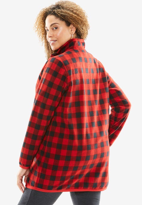 Zip-Front Microfleece Jacket, , on-hover image number null