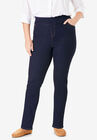 Straight Leg Smooth Waist Jean, INDIGO, hi-res image number null