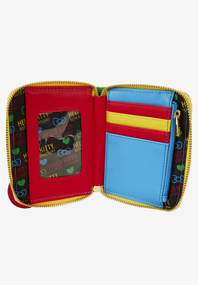 Loungefly X Sanrio Zip Around Wallet Hello Kitty 50Th Anniversary, , alternate image number 3