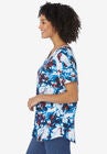 Cuffed Americana Print Tee, , alternate image number null
