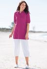 Short-Sleeve Polo Tunic, , alternate image number null