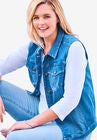 Stretch Denim Vest, , alternate image number null