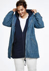 Hooded Anorak Denim Jacket, , alternate image number null