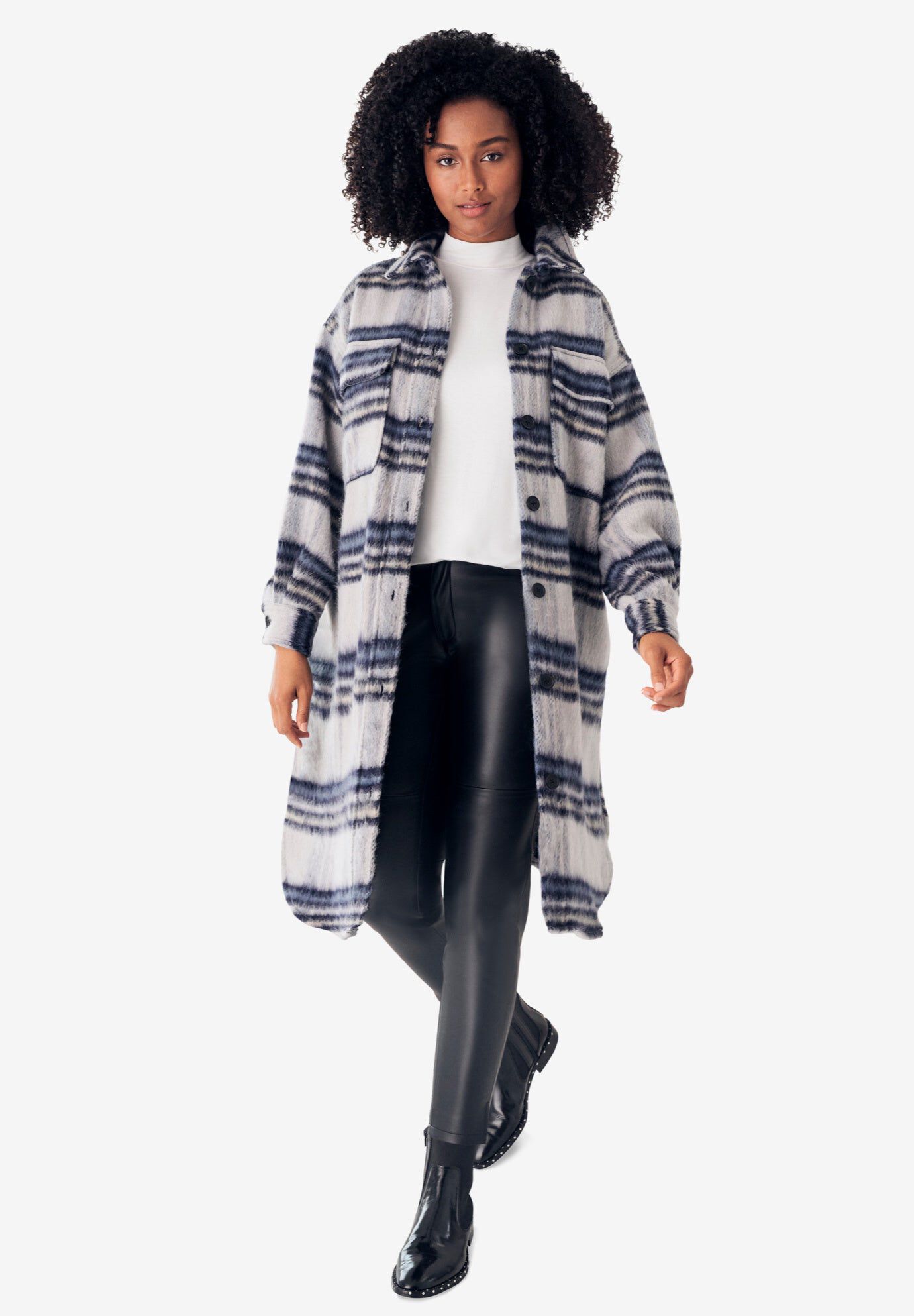 5-Pocket Faux Leather Pants