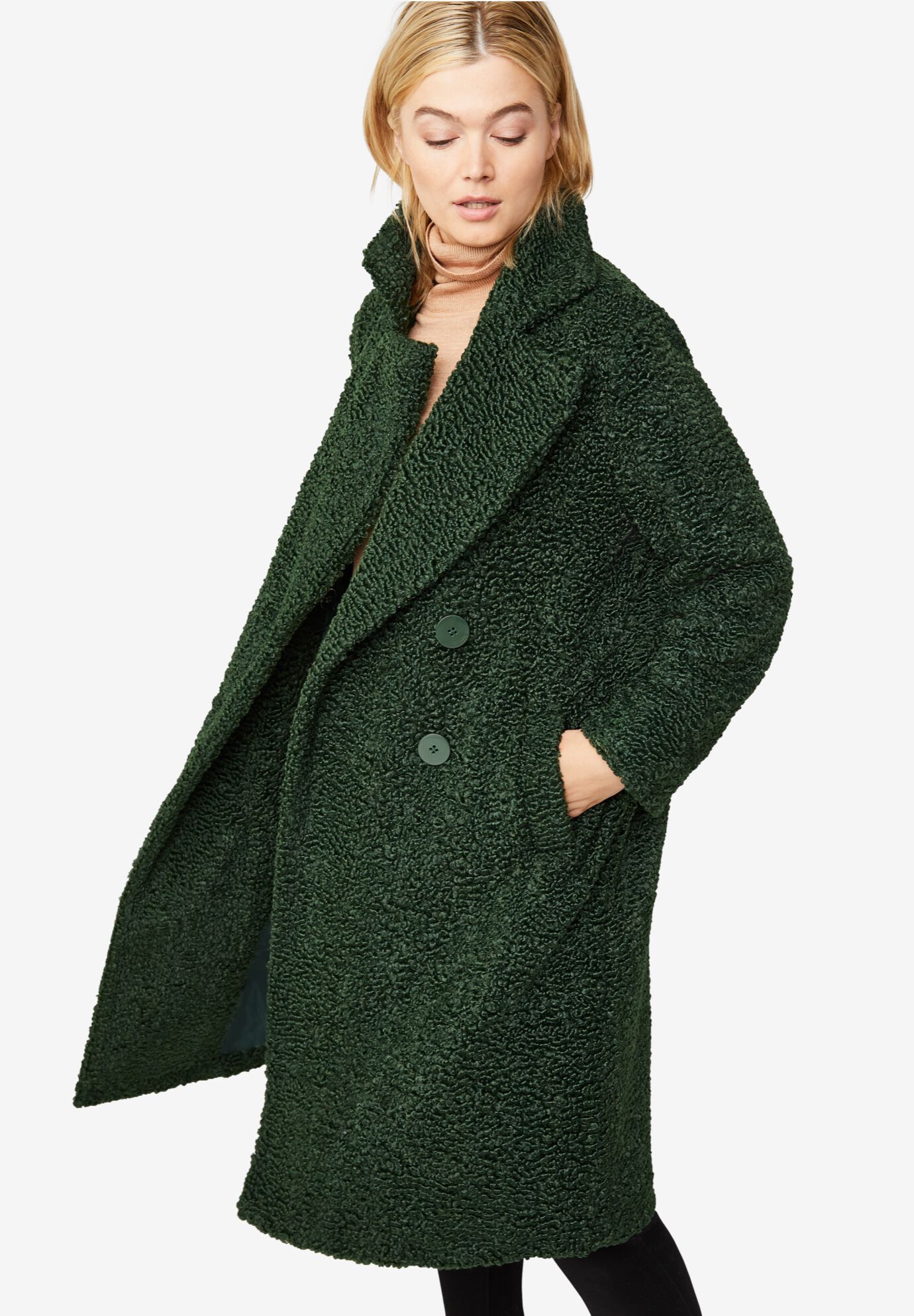 Big collar teddy discount coat
