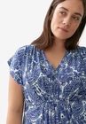 V-Neck Tunic With Gathered Bodice, , alternate image number null