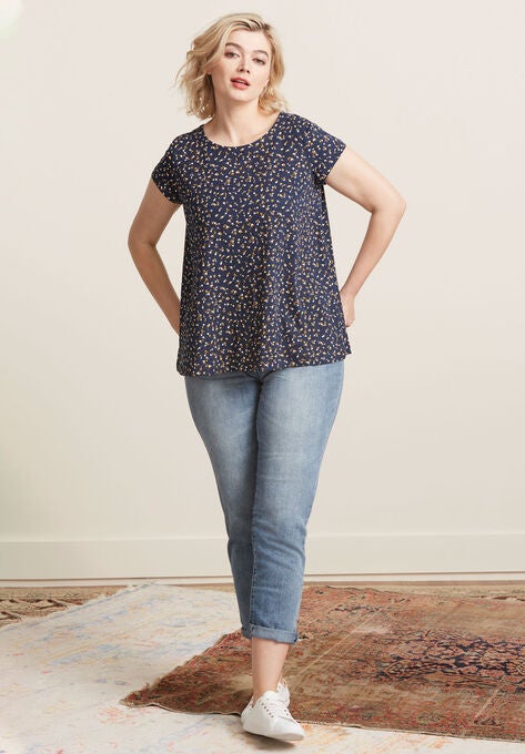 Trapeze Knit Tee, , alternate image number null
