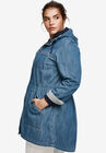 Hooded Anorak Denim Jacket, , alternate image number null