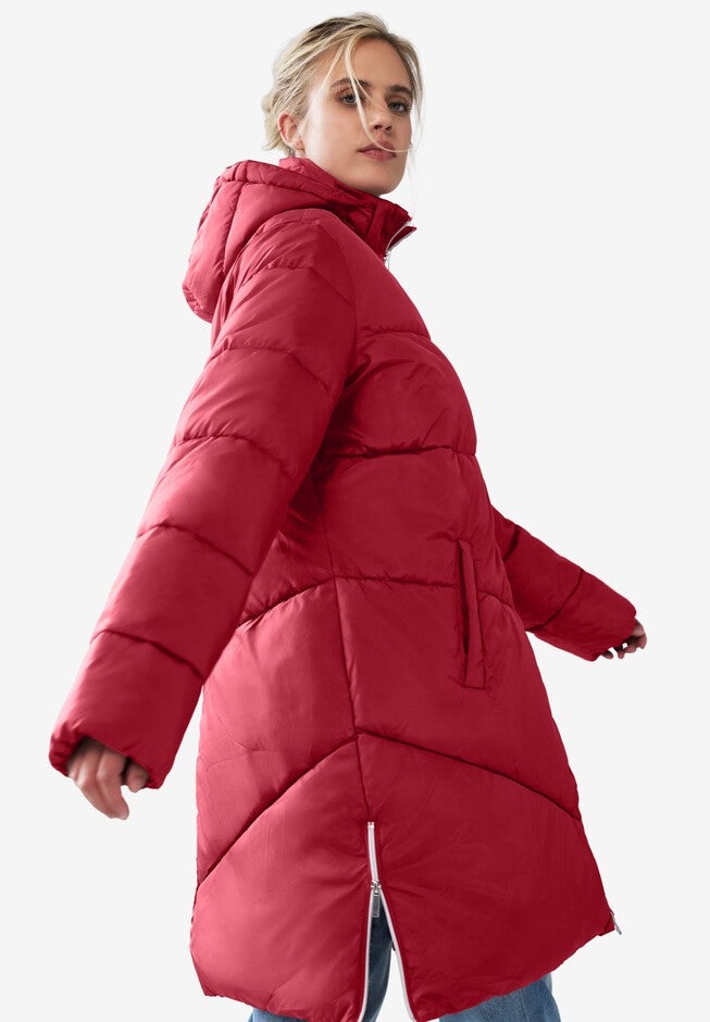 Long Puffer Coat, , alternate image number null