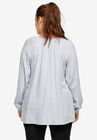Tie Neck Peasant Tunic, , on-hover image number 1