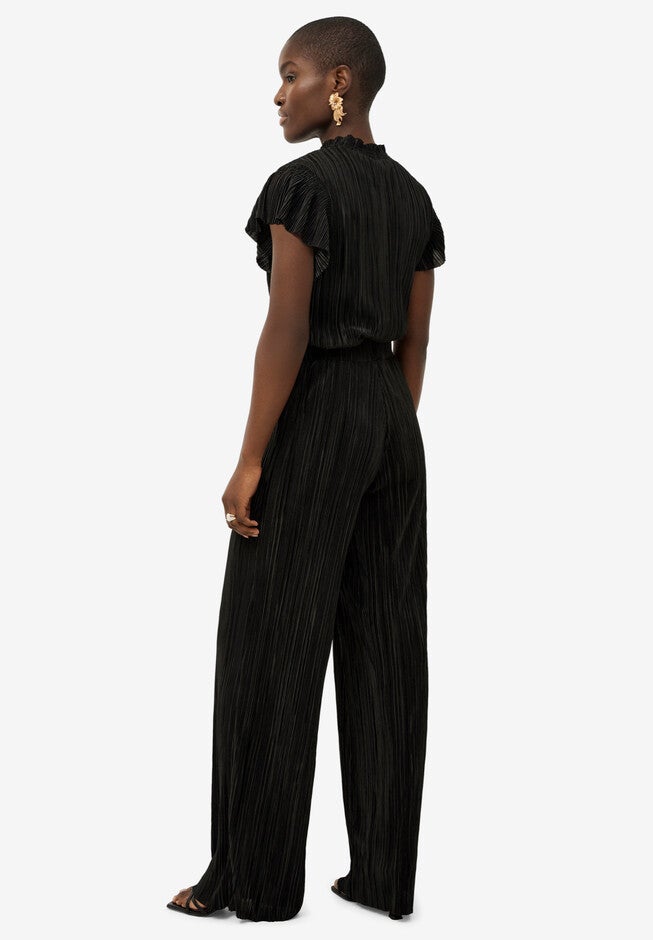 Wide Leg Pull On Plisse Pants, , on-hover image number null