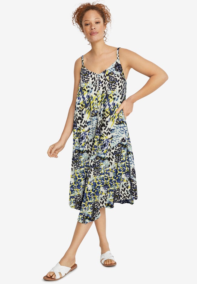Bali Point Hem Dress, MULTI PRINT, hi-res image number 0