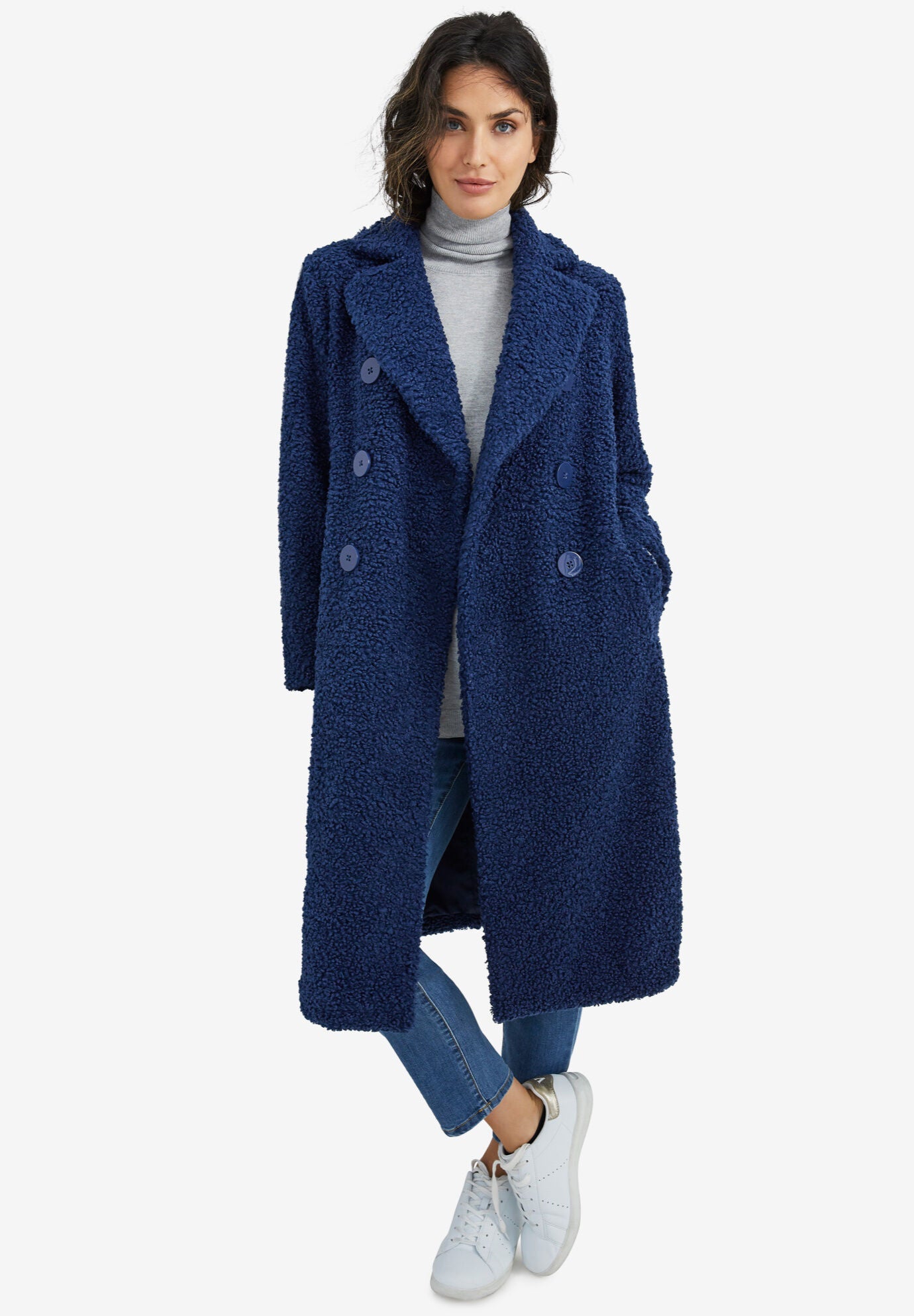 Double Breasted Teddy Coat Fullbeauty Outlet