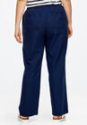 Linen Blend Drawstring Pants, , on-hover image number null