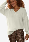 Blouson Sleeve Pullover, PETAL WHITE, hi-res image number null