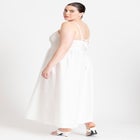 Poplin Textured Flare Dress image number null