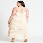Pleated Layered Maxi Dress image number null