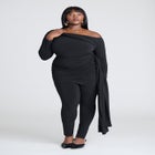 Draped Mini Skirt Legging image number null