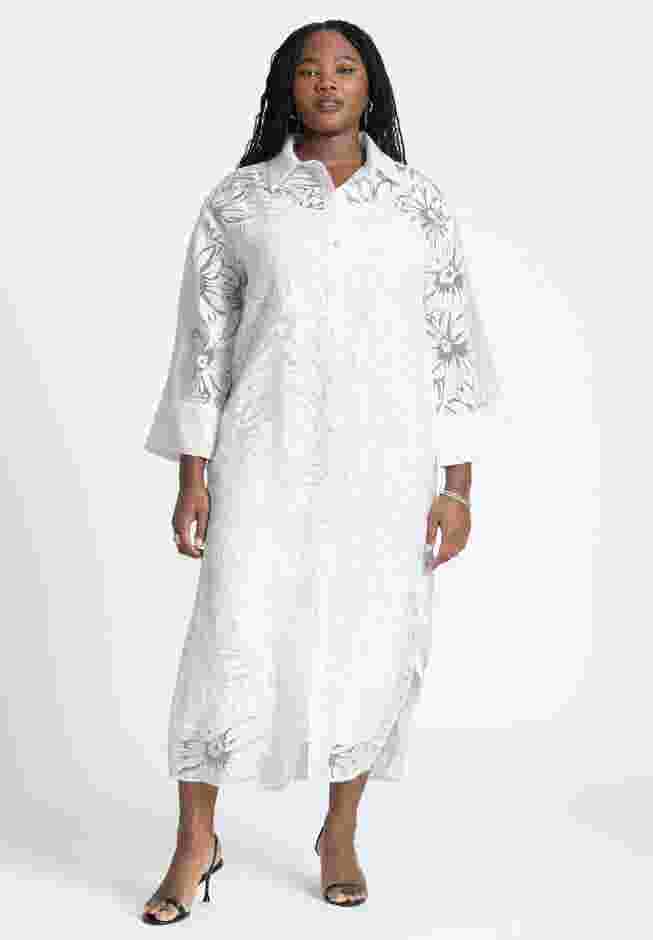 Floral Oversized Shirt Dress image number 1