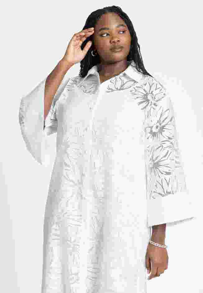 Floral Oversized Shirt Dress image number 3
