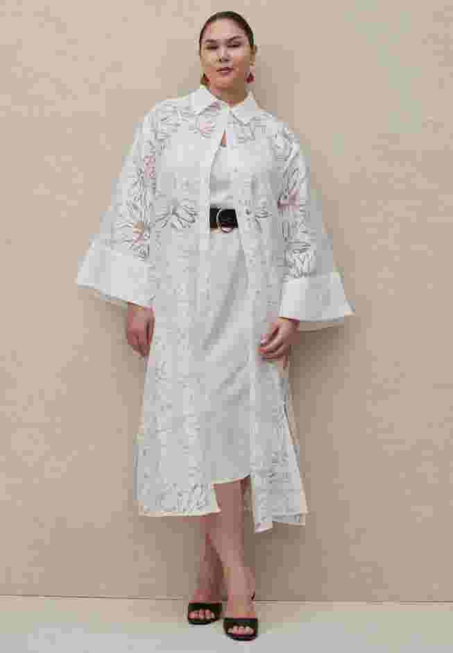 Floral Oversized Shirt Dress image number 0
