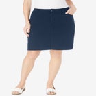 Adjustable Waist Chino Skort image number null