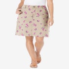Adjustable Waist Chino Skort image number null