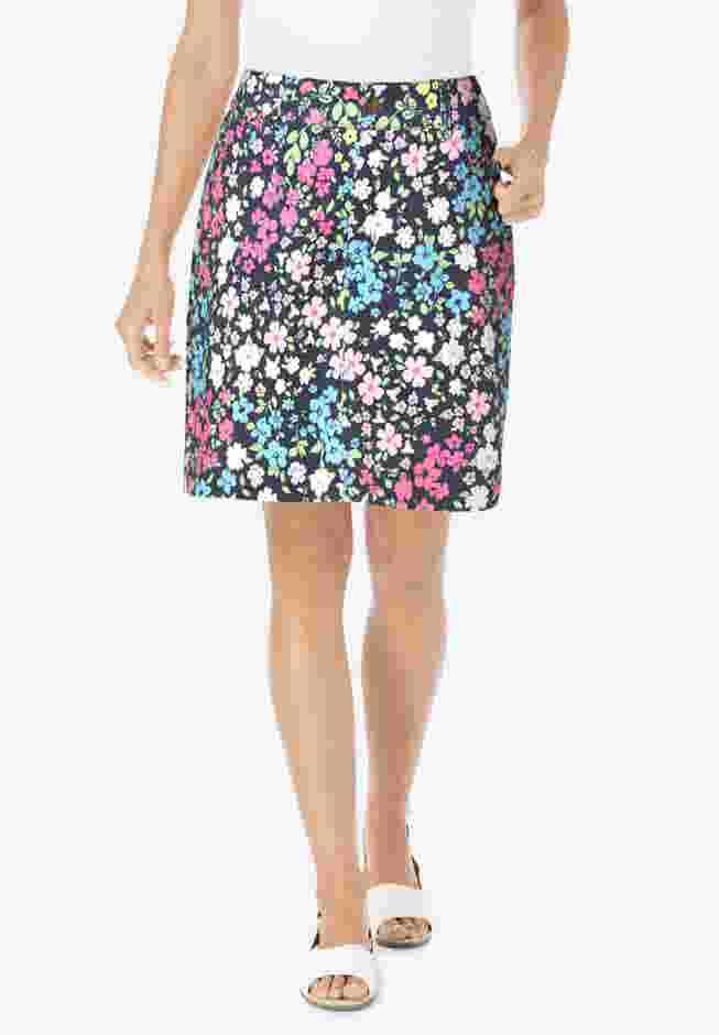 Adjustable Waist Chino Skort image number 0