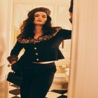 Leopard Faux Fur Trim Jacket image number 0