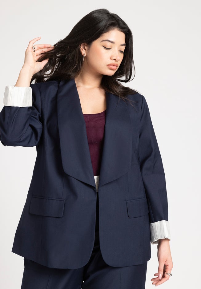 Oversized Blazer With Cuff image number null