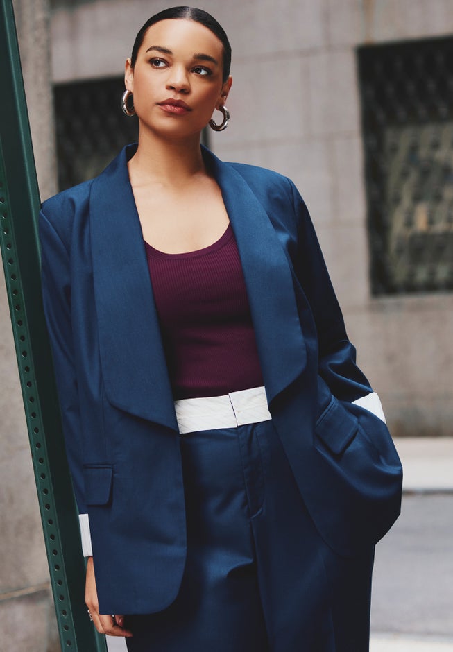 Oversized Blazer With Cuff image number null