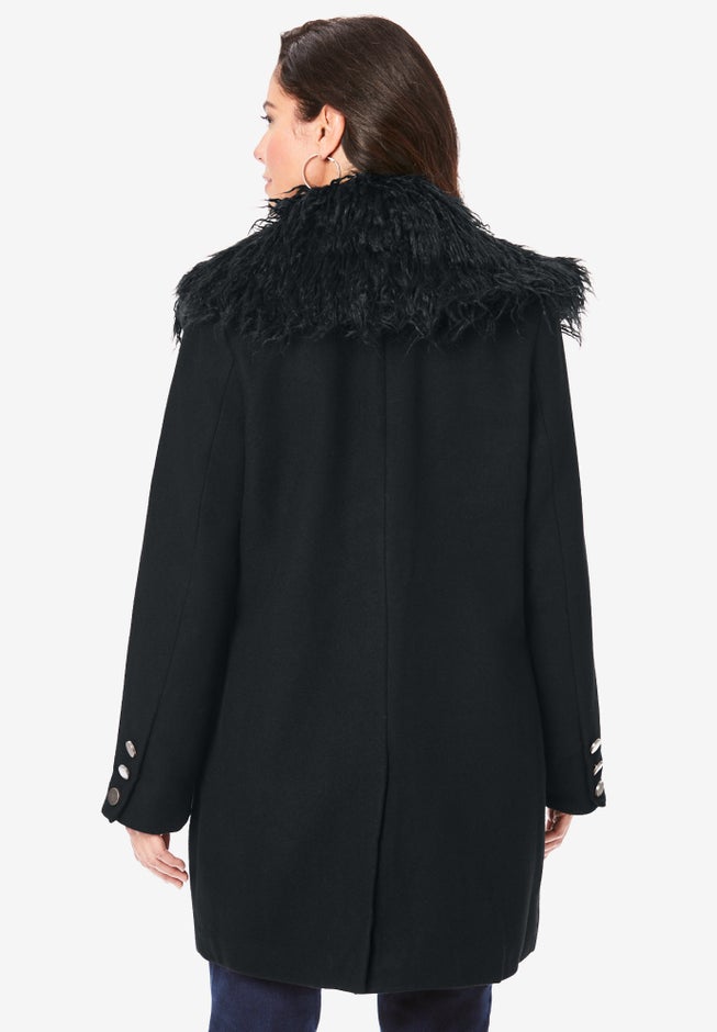 Short Wool Blend Coat image number null