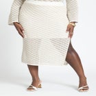 Novelty Knit Maxi Skirt image number null