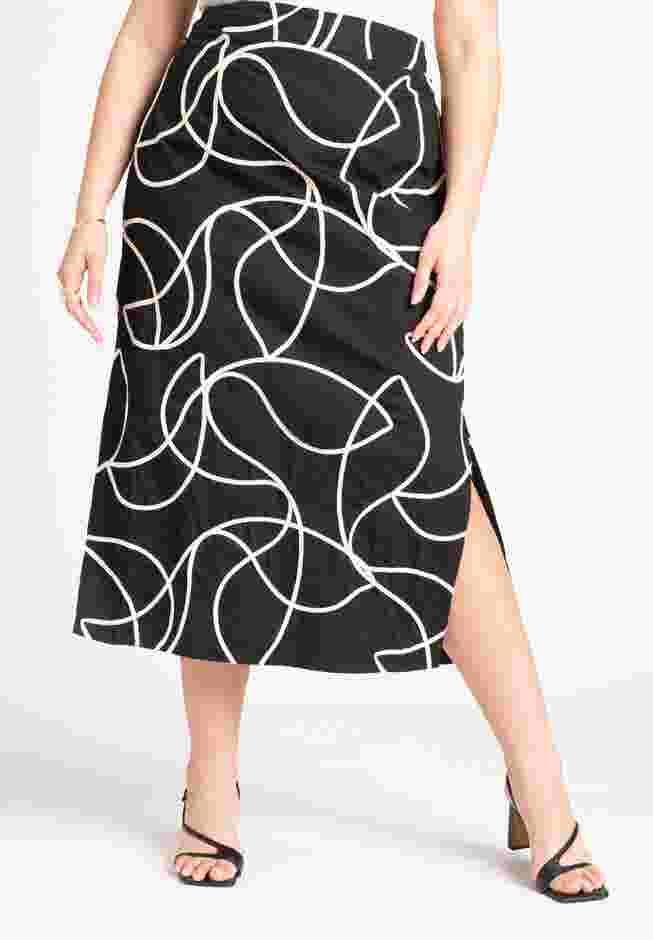 Embroidered Midi Skirt image number 1