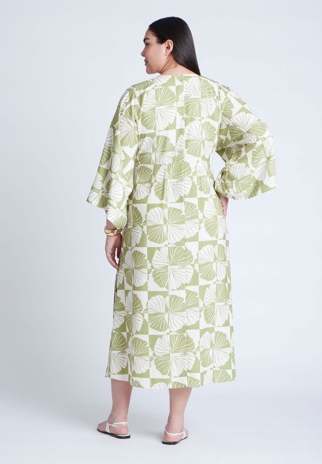 Kimono Sleeve Maxi Wrap Dress image number 3
