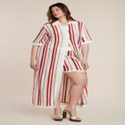 Striped Crochet Duster image number 1