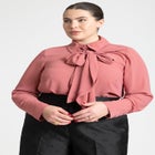 Tie Detail Bow Top image number null