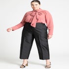 Tie Detail Bow Top image number null